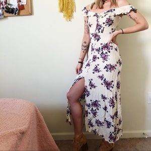 Lavender pattern dress